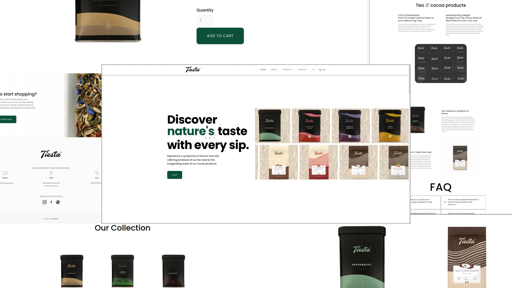 Tiesta E-Commerce Platform Hero Image