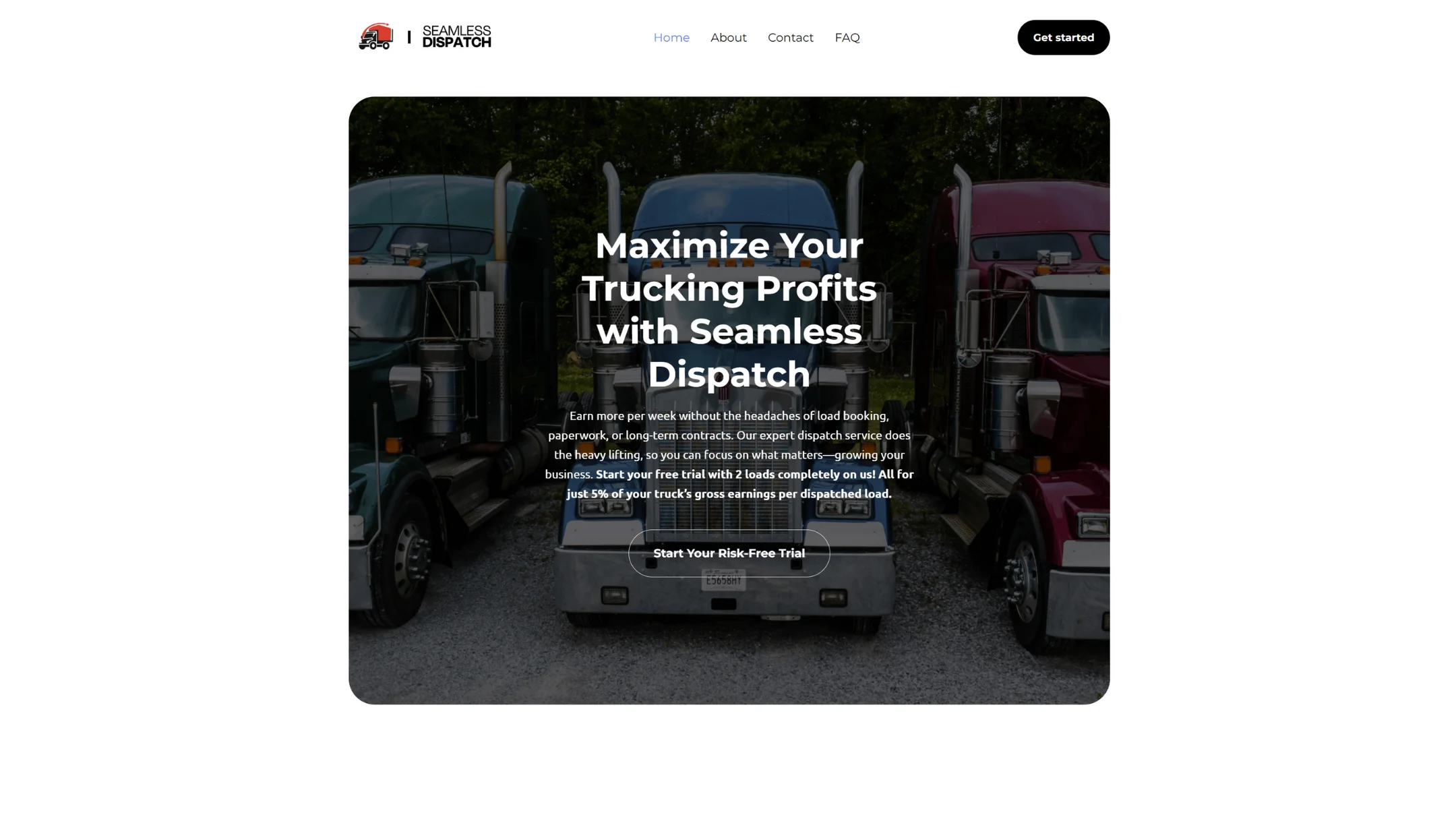 Seamless Dispatch Website Hero Image